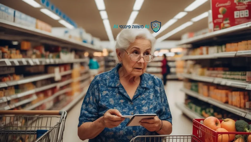 מאמר בנושא קניות בסופר, בכמה כסף אתם קונים וכמה אתם מבזבזים נכתב ע"י משווה פיננסי AI